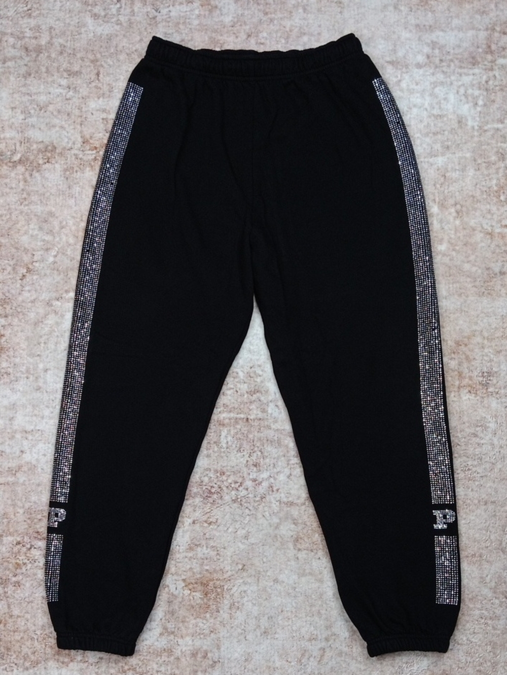 VS PINK Black Jogger Sweatpants Womens Size Medium